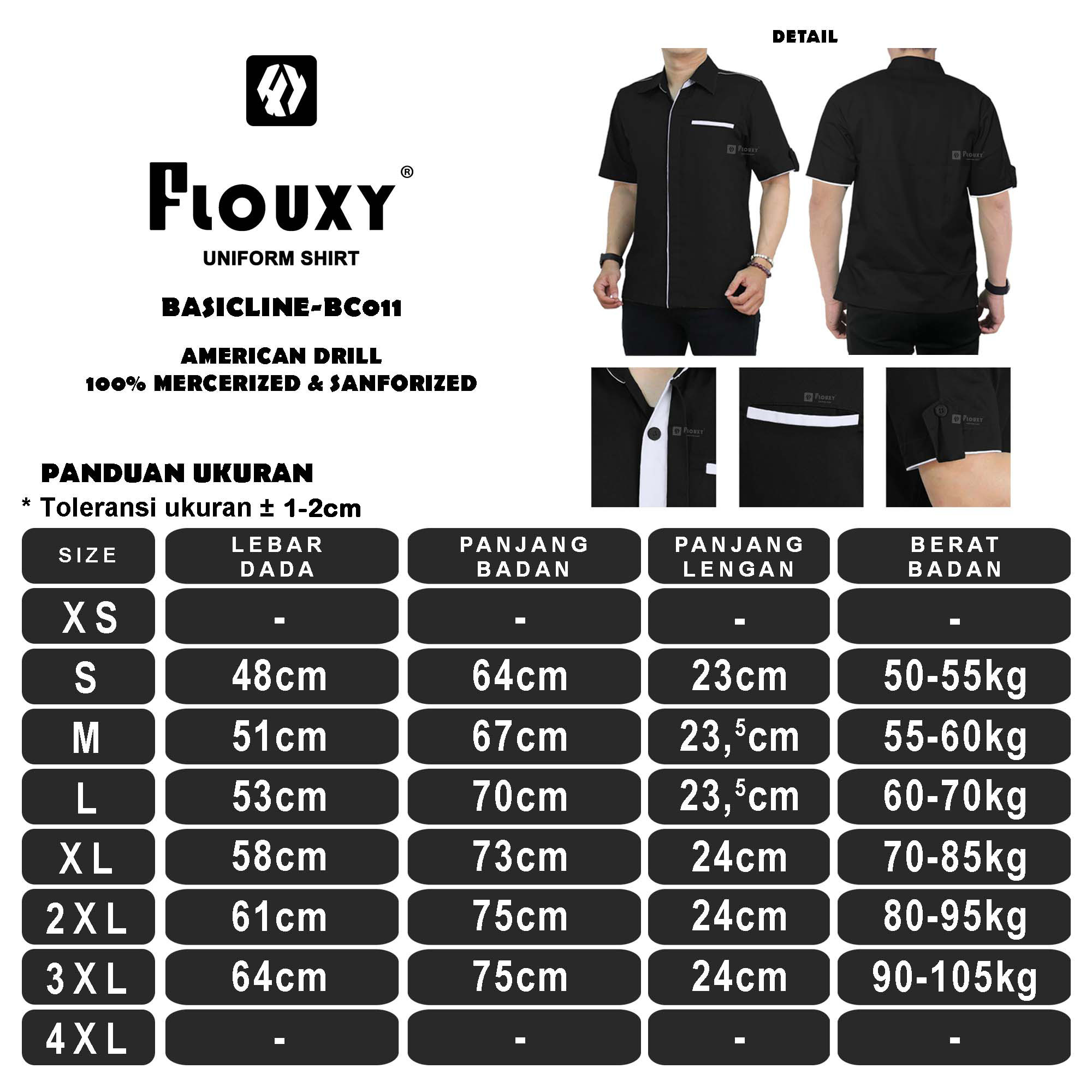 Kemeja Seragam Costum Bordir - Gambar 5